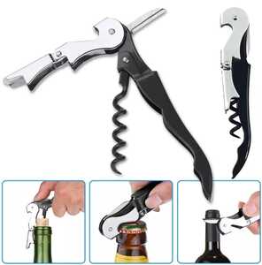 ABRIDOR E SACA ROLHAS  DE GARRAFAS METAL 12,2X2X1,2CM 5387
