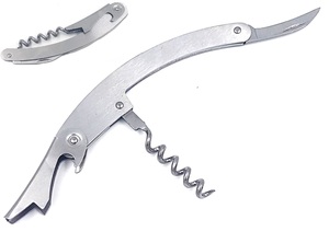 SACA ROLHAS ABRIDOR GARRAFAS ACO INOX 11X1CM CK4451