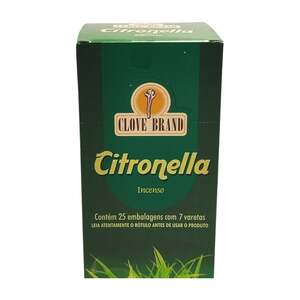INC. CLOVE CITRONELA CX 25 PCT 7 VAR. P/ PCT LOTE BRZ100