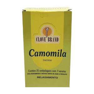 INCENSO CAMOMILA CX 25 PCT 7 VAR. P/ PCT LOTE BRZ100