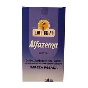 INCENSO ALFAZEMA CX 25 PCT 7 VAR. P/ PCT LOTE BRZ100