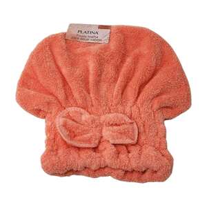 TOUCA TOALHA PARA SECAR O CABELO CORAL 27CM X 23,5CM 3581