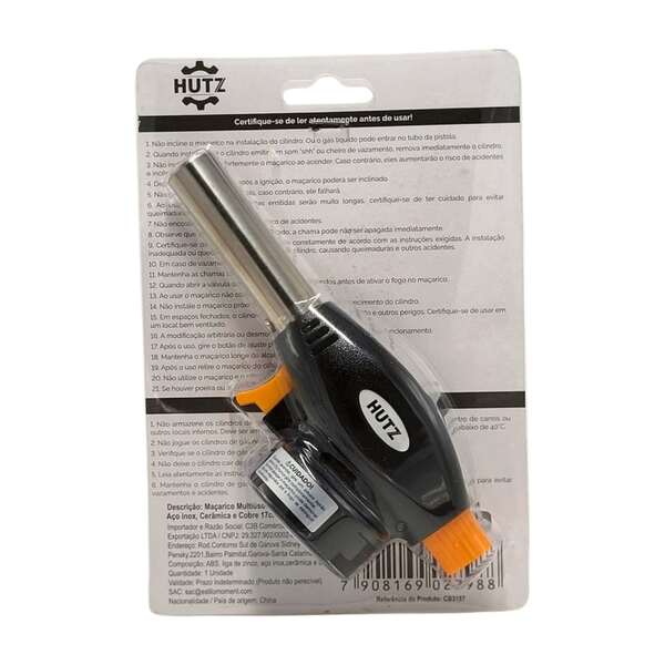 MACARICO M.U. ABS, LIGA DE ZINCO, AÇO INOX, CERAMICA E COBRE