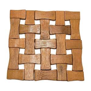 DESCANSO DE PANELA DE BAMBU QUADRADO  13CM X 13 CM 20447