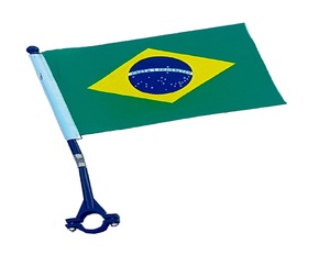 KIT 10 BANDEIRA BRASILEIRA PARA MOTO 14X21CM