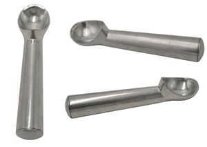 COLHER PARA SORVETE ALUMINIO 18X4CM 1UN