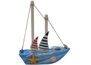 ENFEITE DE MADEIRA BARCO 11X13 CM AX19819