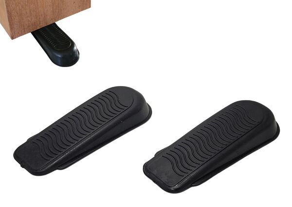 CALÇO PARA PORTA KIT 2 PCS BORRACHA 9,5 CM X 3,5 CM X 1,5 CM