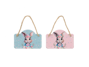 PLACA DECORATIVA DE PASCOA 9,5X6,5CM 20564