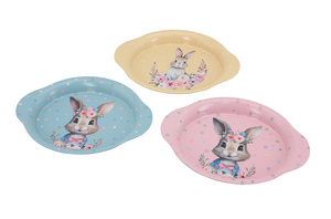 DECORACAO DE PASCOA BANDEJA OVAL 16X22 CM 20571
