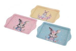 DECORACAO DE PASCOA BANDEJA RETANGULAR  14X21 CM 20572