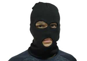 GORRO BALACLAVA PRETA POLIESTER 35CM X18CM