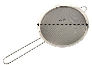 PENEIRA DE ACO INOX 26CM