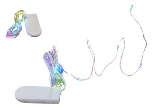 FIO DE FADA COLORIDO LUZ DECORATIVA LED BOTAO 3 M