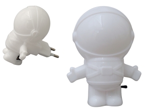 LUZ NOTURNA LED ASTRONAUTA PLASTICO PP 8,5CM X 6CM X 7,5CM