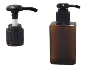 FRASCO DISP. 150ML PLAST. PET E PP 5,5X 3,5 X 12,5 CM