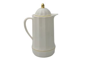 GARRAFA TERMICA BRANCA 1L PLASTICO PP, TPE, SILICONE E VIDRO