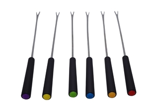 KIT 6 PCS GARF. FONDUE ACO INOX E PLAST. PP 23,9X1,4X1,4 CM