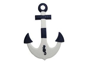 DECORAÇÃO DE MADEIRA TIMÃO 45 CM E ANCORA 46X33 2,5CM
