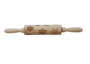 ROLO DE MASSA DECORATIVO MADEIRA 35 CM X 4,5 CM