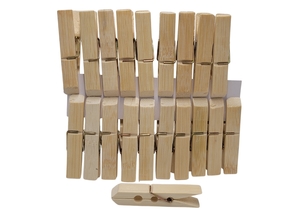PRENDEDOR DE ROUPA BAMBU 7CM 20 PECAS 20422