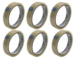FITA ADESIVA PP 6 UNIDADES X 18MM X 40 M TRANSPARENTE