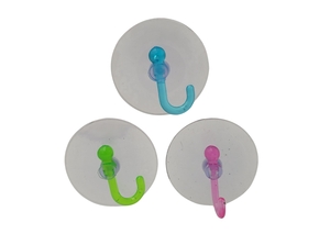 GANCHO VENTOSA 5 CM 3 PECAS 14017