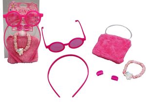 KIT BOLSA, OCULOS, PULSEIRAS, TIARA E PIRANHAS C/6 UN 20291