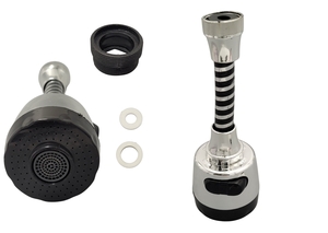 EXTENSOR TORNEIRA AREJADOR ACO INOX E PLAST. PP 17 CM X 5 CM