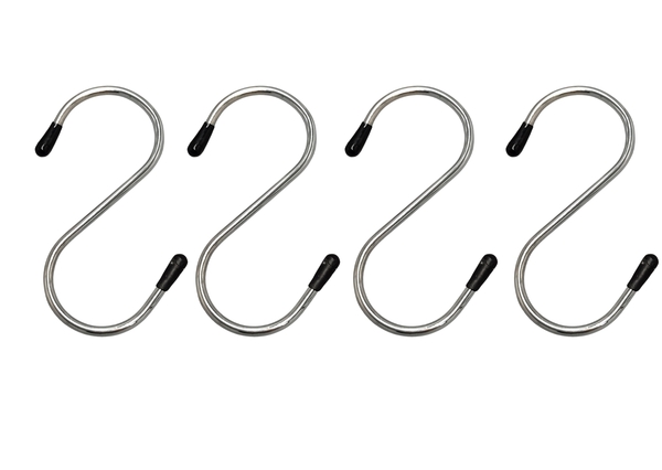 GANCHO S KIT 4 PCS ACO INOX 9 CM X 4 CM X 0,35 CM