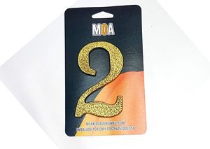 NUMERO COL. PVC DOURADO 2