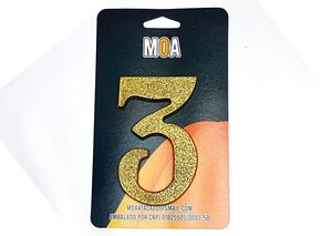 NUMERO COL. PVC DOURADO 3