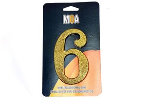NUMERO COL. PVC DOURADO 6