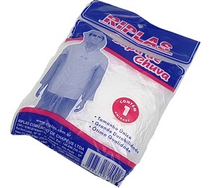 CAPA CHUVA DESCARTAVEL TRANSPARENTE 3 MICRAS
