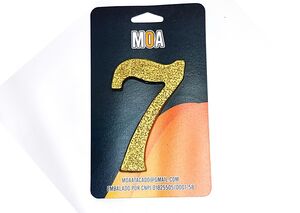 NUMERO COL. PVC DOURADO 7
