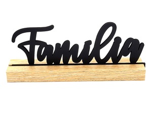 LETREIRO FAMILIA MDF 197CM X 38CM X 85CM