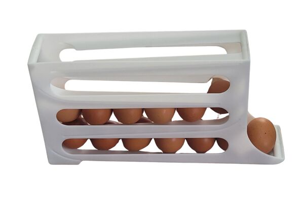 ORGANIZADOR OVOS PLASTICO PP 32 CM X 7 CM X 19,5 CM