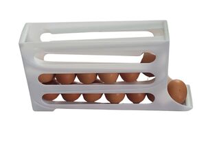 ORGANIZADOR OVOS PLASTICO PP 32 CM X 7 CM X 19,5 CM