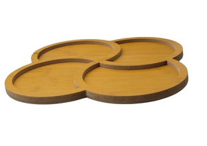 PETISQUEIRA 4 DIVISORIAS TIPO TREVO MDF 29 X 29 X 1,3 CM