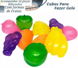 GELO ARTIFICIAL ECOLOGICO DE PLASTICO 10 PCS FRUTAS
