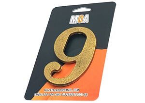 NUMERO COL. PVC DOURADO 9