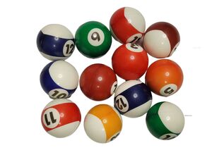 BOLA MASS PU SINUCA 6,3CM C/12 PCS AX16085