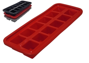 FORMA DE GELO EM SILICONE 26 X 11 X 2,5 CM  FLEXÍVEL  20797