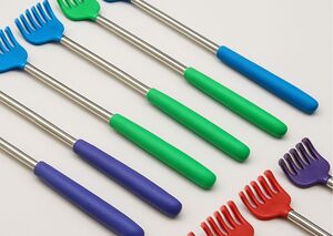 KIT COM 12 COCADOR 44CM COM HASTE DE METAL E PONTA PLÁSTICA.