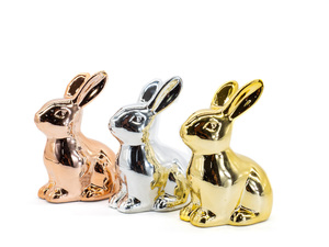 DECORAÇÃO COELHO CERAMICA 7X5X10CM 19188
