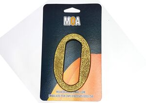 NUMERO COL. PVC DOURADO 0