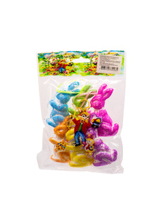 DECORACAO PASCOA  KIT 6 COELHOS DE  PASCOA 19764