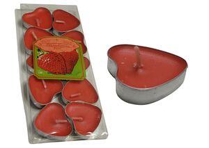 VELA DECORATIVA CORACAO 10 PCS 13078
