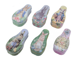 DECORAÇÃO LATA DE PASCOA 14,5X7,2CM 20631