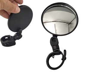 ESPELHO RETROVISOR BICICLETA VIDRO, PLASTICO PP E SILICONE 8